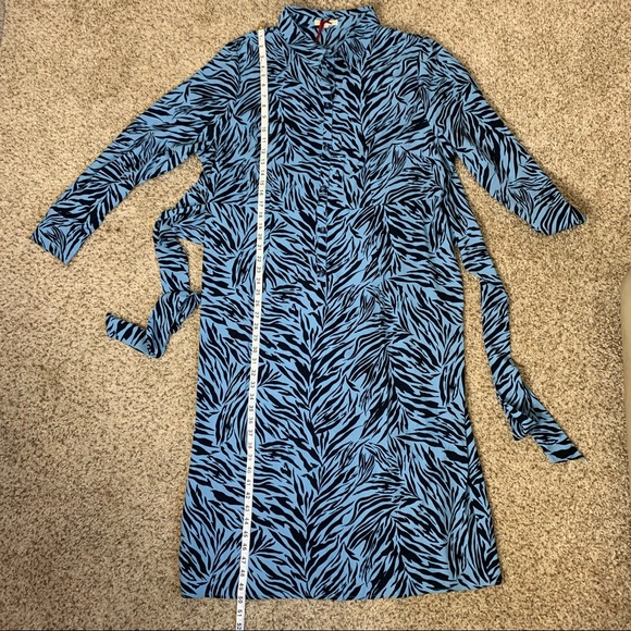 Standards & Practices blue Zebra Fever dress NWT - Picture 10 of 14